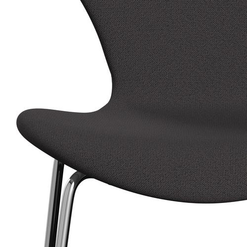 [product_category]-Fritz Hansen 3107 Chair Full Upholstery, Chrome/Capture Charcoal-Fritz Hansen-3107FU-CP5501-CST-FRI-6