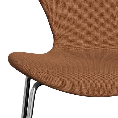 Fritz Hansen 3107 Chair Full Upholstery, Chrome/Capture Copper