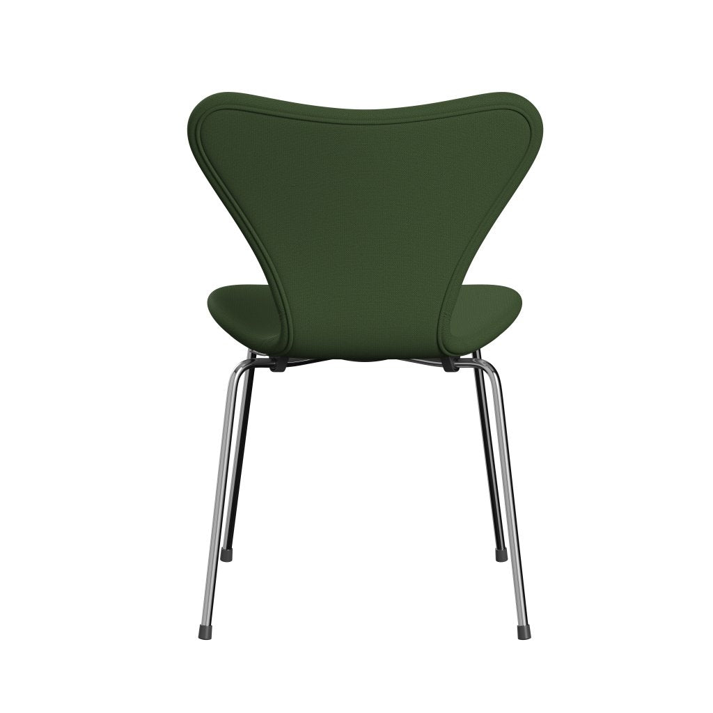 [product_category]-Fritz Hansen 3107 Chair Full Upholstery, Chrome/Capture Moss Green-Fritz Hansen-3107FU-CP6501-CST-FRI-4