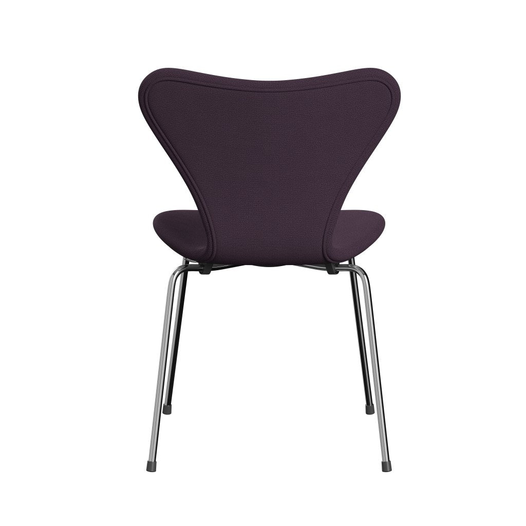 [product_category]-Fritz Hansen 3107 Chair Full Upholstery, Chrome/Capture Violet Dark-Fritz Hansen-3107FU-CP7001-CST-FRI-4