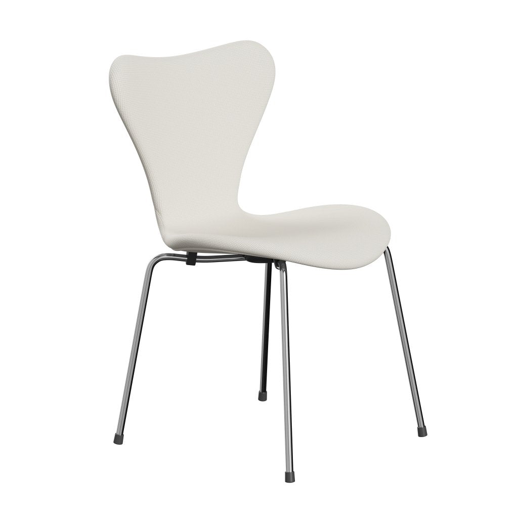 [product_category]-Fritz Hansen 3107 Chair Full Upholstery, Chrome/Diablo Snow-Fritz Hansen-3107FU-DIA202-CST-FRI-2