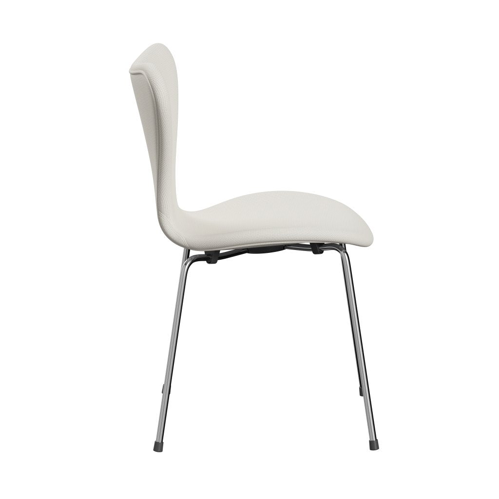 [product_category]-Fritz Hansen 3107 Chair Full Upholstery, Chrome/Diablo Snow-Fritz Hansen-3107FU-DIA202-CST-FRI-3