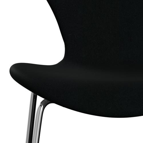 [product_category]-Fritz Hansen 3107 Chair Full Upholstery, Chrome/Divina Black-Fritz Hansen-3107FU-DIV191-CST-FRI-6