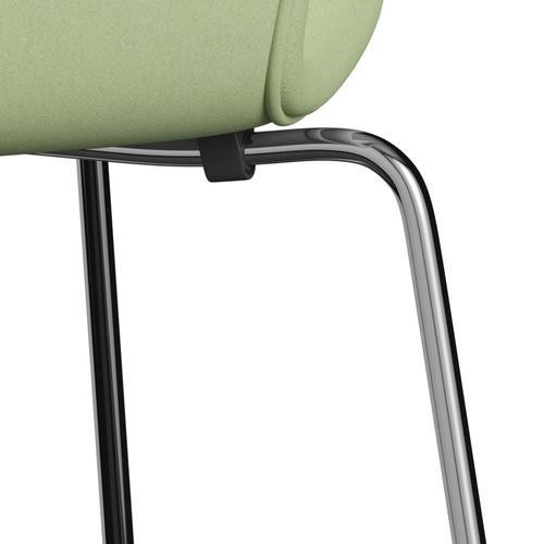 [product_category]-Fritz Hansen 3107 Chair Full Upholstery, Chrome/Divina Light Yellow-Fritz Hansen-3107FU-DIV846-CST-FRI-7