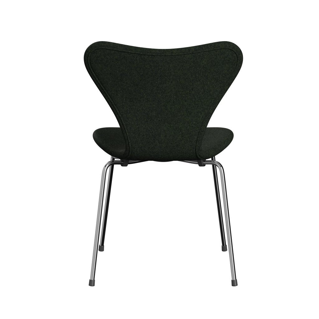 [product_category]-Fritz Hansen 3107 Chair Full Upholstery, Chrome/Divina Md Moss Green-Fritz Hansen-3107FU-DMD973-CST-FRI-4