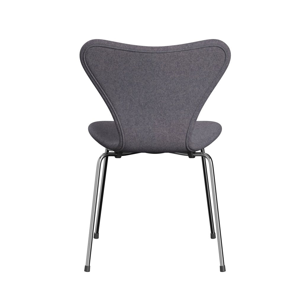 [product_category]-Fritz Hansen 3107 Chair Full Upholstery, Chrome/Divina Md Soft Blue Grey-Fritz Hansen-3107FU-DMD733-CST-FRI-4