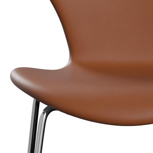 [product_category]-Fritz Hansen 3107 Chair Full Upholstery, Chrome/Essential Walnut-Fritz Hansen-3107FU-STWALT-CST-FRI-6