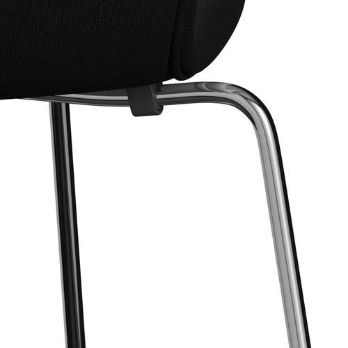 [product_category]-Fritz Hansen 3107 Chair Full Upholstery, Chrome/Fame Black-Fritz Hansen-3107FU-F60999-CST-FRI-7