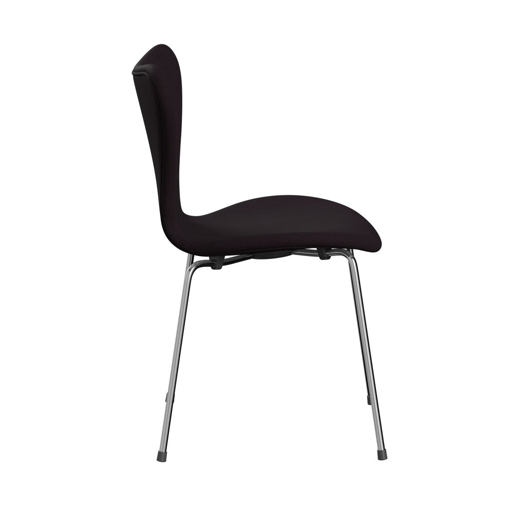 [product_category]-Fritz Hansen 3107 Chair Full Upholstery, Chrome/Fame Brown (F61108)-Fritz Hansen-3107FU-F61108-CST-FRI-3