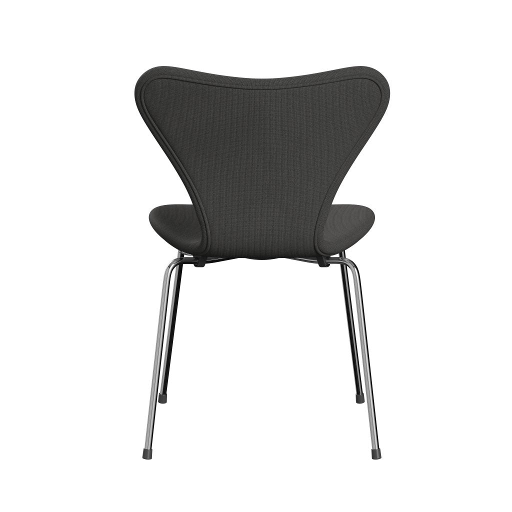 [product_category]-Fritz Hansen 3107 Chair Full Upholstery, Chrome/Fame Dark Grey-Fritz Hansen-3107FU-F61133-CST-FRI-4