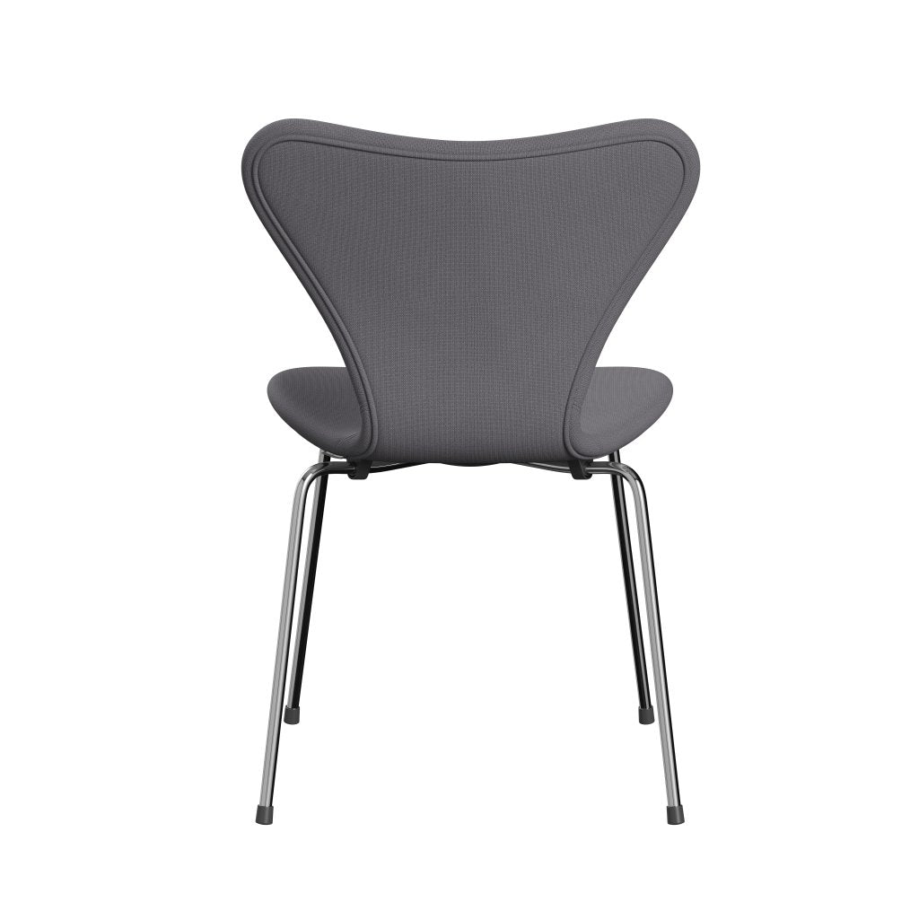 [product_category]-Fritz Hansen 3107 Chair Full Upholstery, Chrome/Fame Grey (F60078)-Fritz Hansen-3107FU-F60078-CST-FRI-4