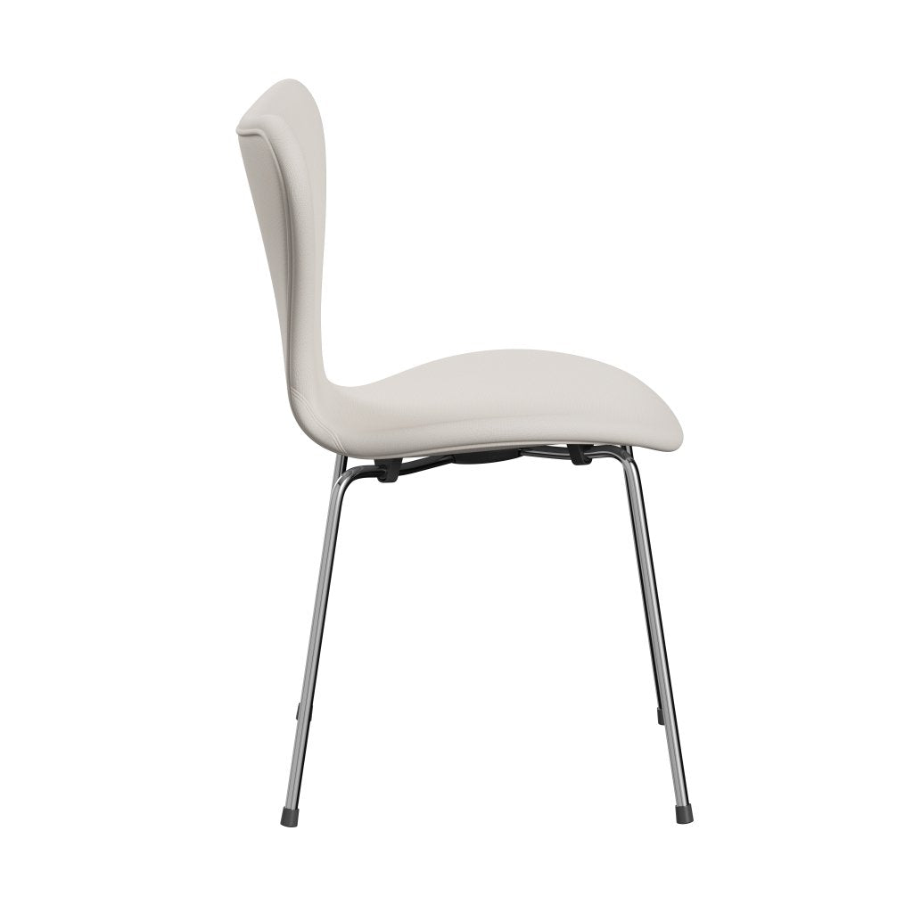 [product_category]-Fritz Hansen 3107 Chair Full Upholstery, Chrome/Fame White-Fritz Hansen-3107FU-F60005-CST-FRI-3