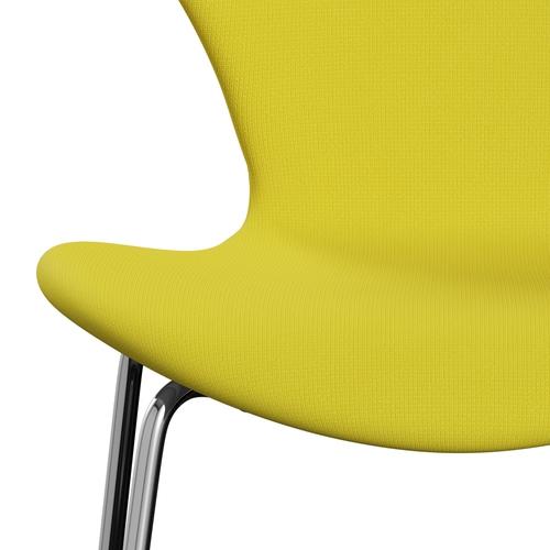 [product_category]-Fritz Hansen 3107 Chair Full Upholstery, Chrome/Fame Yellow-Fritz Hansen-3107FU-F62067-CST-FRI-6