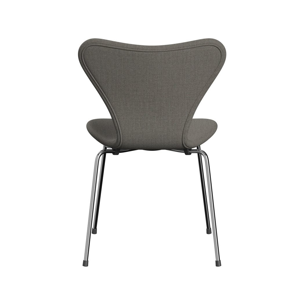 [product_category]-Fritz Hansen 3107 Chair Full Upholstery, Chrome/Fiord Grey/Stone-Fritz Hansen-3107FU-FIO351-CST-FRI-4