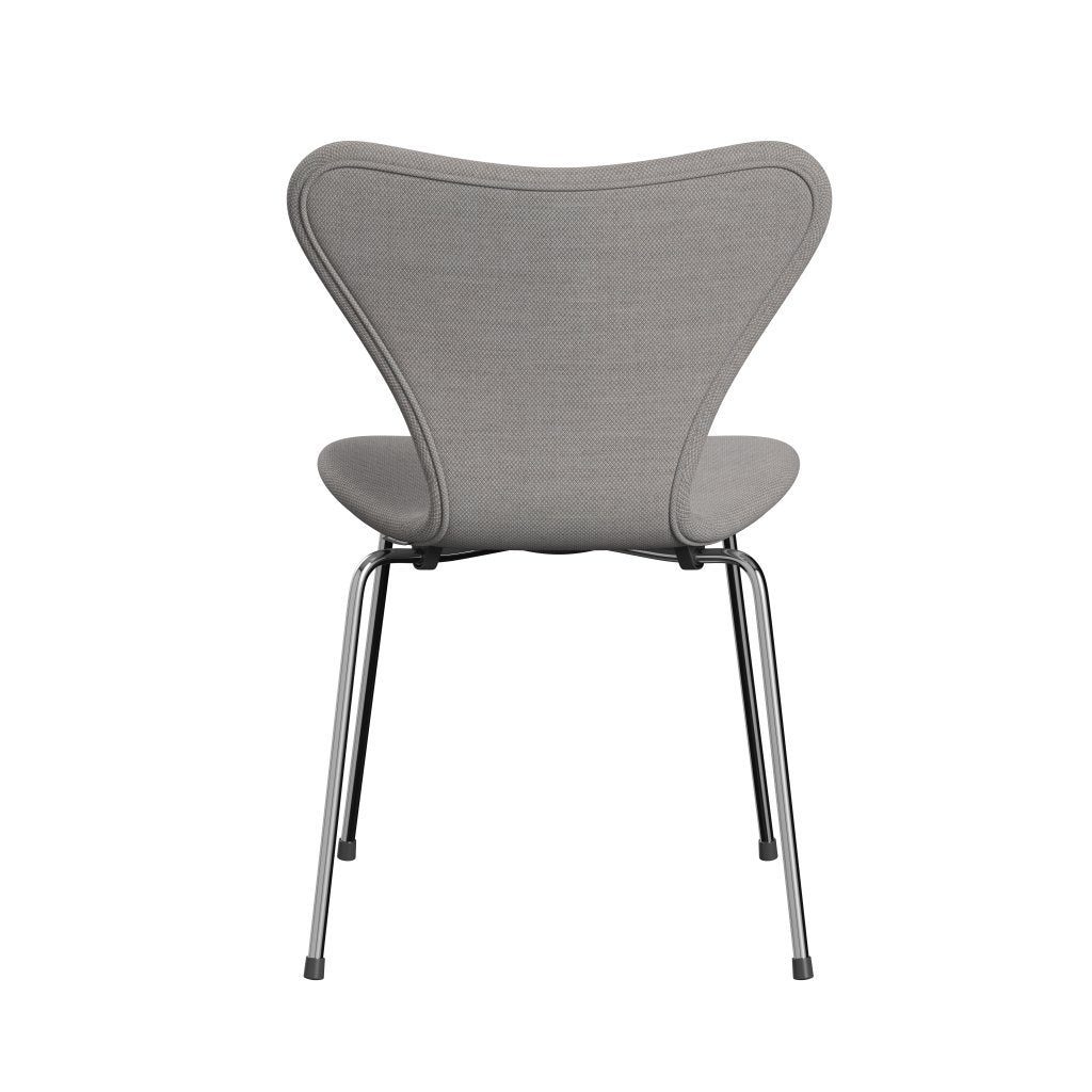 [product_category]-Fritz Hansen 3107 Chair Full Upholstery, Chrome/Fiord Stone/Stone-Fritz Hansen-3107FU-FIO251-CST-FRI-4