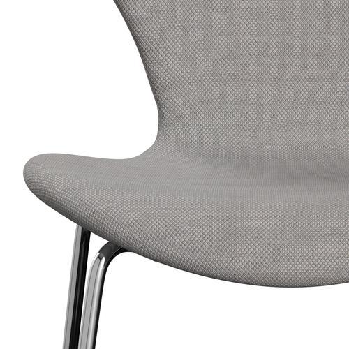 [product_category]-Fritz Hansen 3107 Chair Full Upholstery, Chrome/Fiord Stone/Stone-Fritz Hansen-3107FU-FIO251-CST-FRI-6