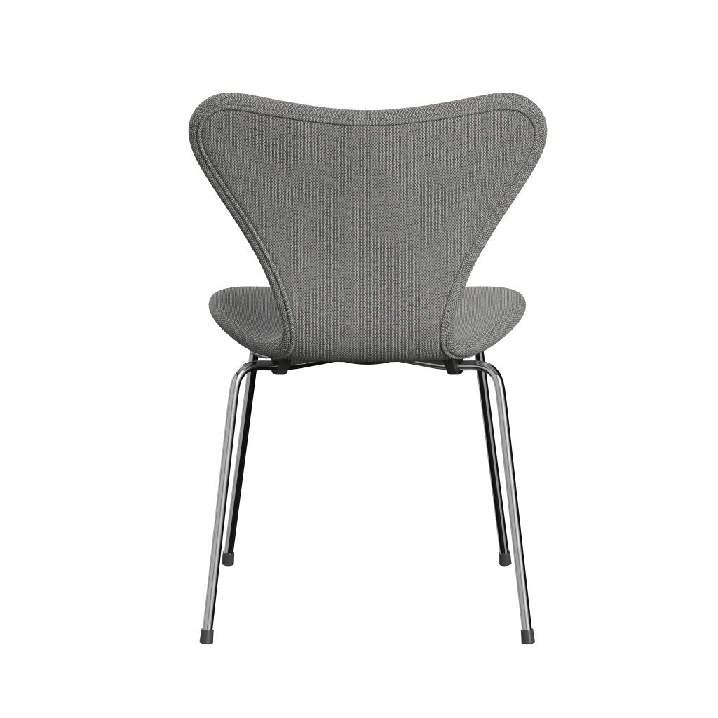 [product_category]-Fritz Hansen 3107 Chair Full Upholstery, Chrome/Re Wool Wool White/Natural-Fritz Hansen-3107FU-REW108-CST-FRI-4