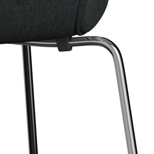 [product_category]-Fritz Hansen 3107 Chair Full Upholstery, Chrome/Remix Dark Blue Grey-Fritz Hansen-3107FU-REM173-CST-FRI-7