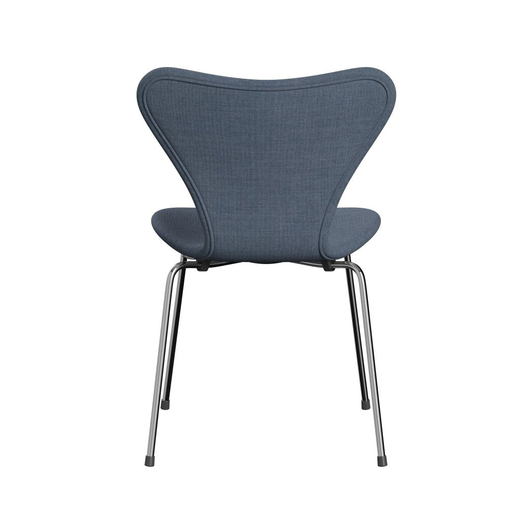 [product_category]-Fritz Hansen 3107 Chair Full Upholstery, Chrome/Remix Grey (Rem733)-Fritz Hansen-3107FU-REM733-CST-FRI-4