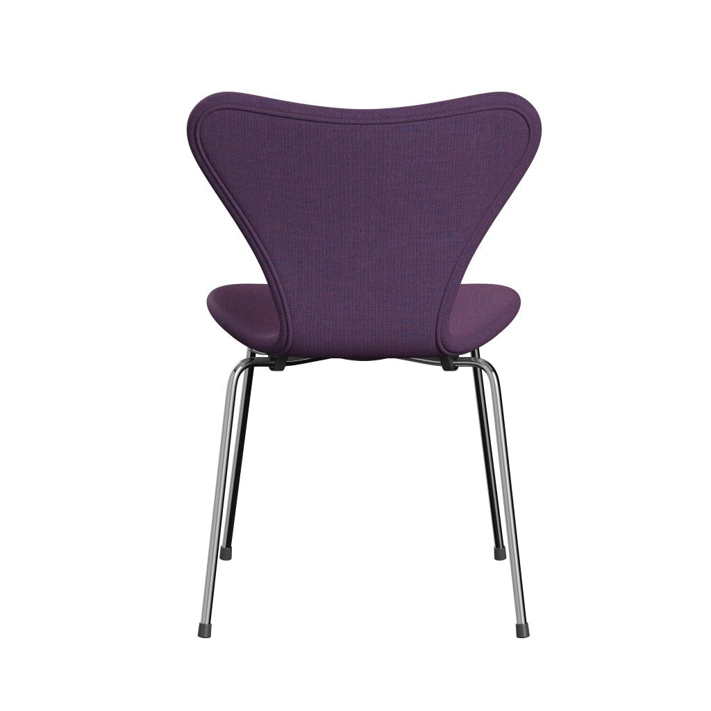 [product_category]-Fritz Hansen 3107 Chair Full Upholstery, Chrome/Remix Violet-Fritz Hansen-3107FU-REM686-CST-FRI-4