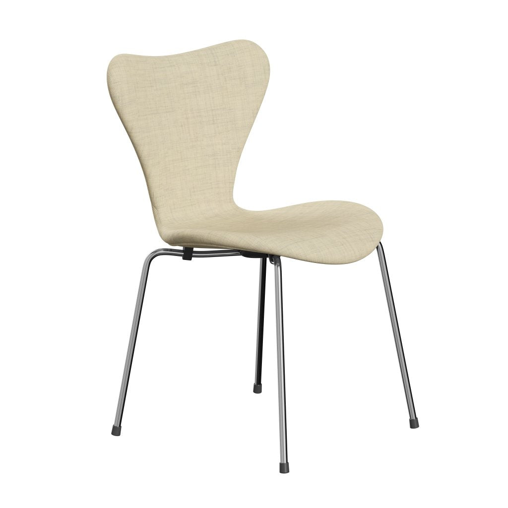 [product_category]-Fritz Hansen 3107 Chair Full Upholstery, Chrome/Remix Wool White-Fritz Hansen-3107FU-REM113-CST-FRI-2