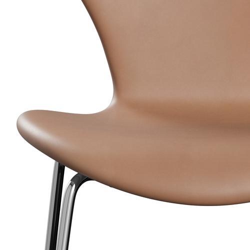 [product_category]-Fritz Hansen 3107 Chair Full Upholstery, Chrome/Rustic Leather-Fritz Hansen-3107FU-RUSTIC-CST-FRI-6