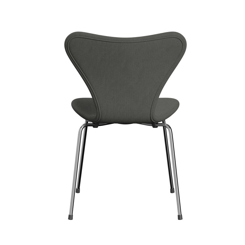 [product_category]-Fritz Hansen 3107 Chair Full Upholstery, Chrome/Steelcut Grey-Fritz Hansen-3107FU-STI160-CST-FRI-4