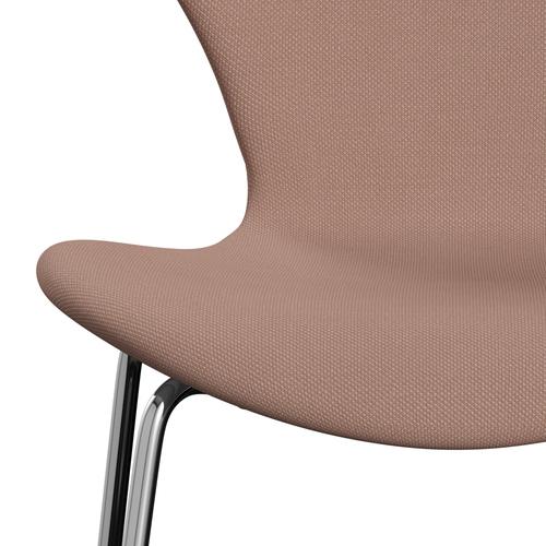 [product_category]-Fritz Hansen 3107 Chair Full Upholstery, Chrome/Steelcut Light Beige/Light Red-Fritz Hansen-3107FU-STI605-CST-FRI-6