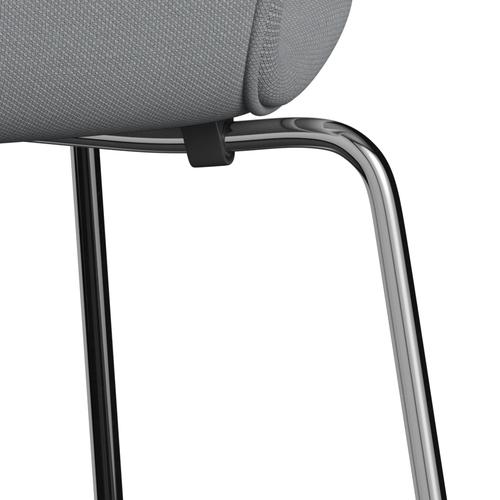 [product_category]-Fritz Hansen 3107 Chair Full Upholstery, Chrome/Steelcut Light Grey-Fritz Hansen-3107FU-STI140-CST-FRI-7