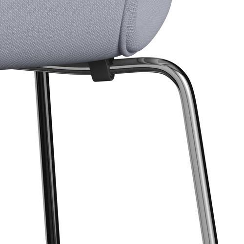 [product_category]-Fritz Hansen 3107 Chair Full Upholstery, Chrome/Steelcut Mouse Grey-Fritz Hansen-3107FU-STI120-CST-FRI-7