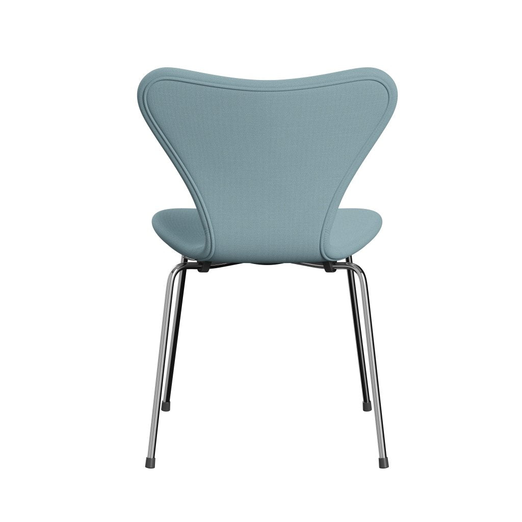 [product_category]-Fritz Hansen 3107 Chair Full Upholstery, Chrome/Steelcut Pastel Blue-Fritz Hansen-3107FU-STI820-CST-FRI-4