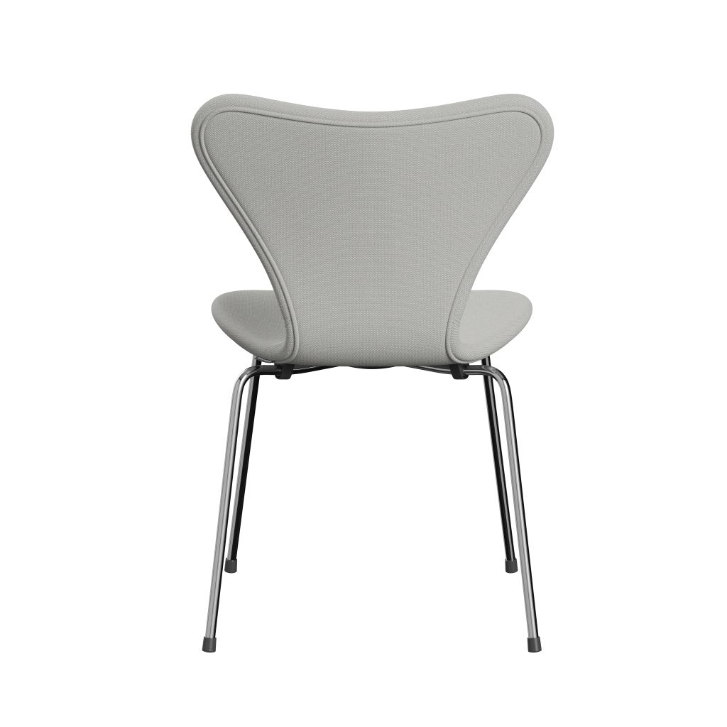 Fritz Hansen 3107 Silla tapicería completa, cromo/acero trío delicado menta verde