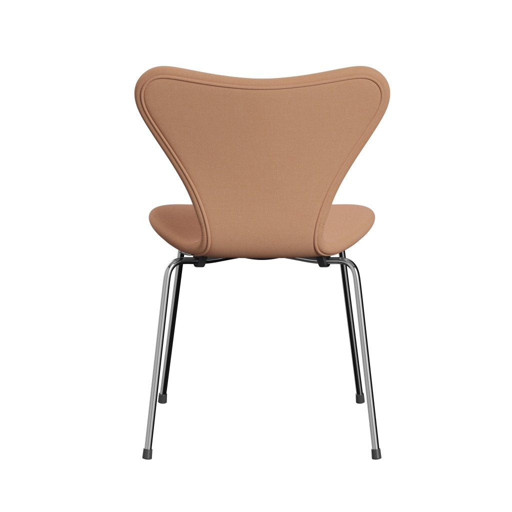 [product_category]-Fritz Hansen 3107 Chair Full Upholstery, Chrome/Steelcut Trio Nude-Fritz Hansen-3107FU-STR506-CST-FRI-4