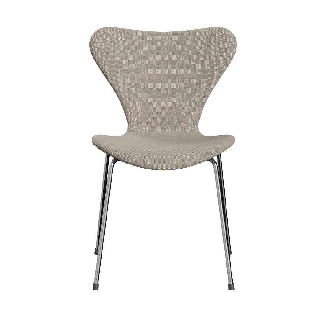 [product_category]-Fritz Hansen 3107 Chair Full Upholstery, Chrome/Steelcut Trio Sand-Fritz Hansen-3107FU-STR213-CST-FRI-1