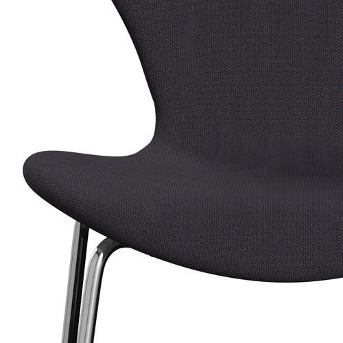 [product_category]-Fritz Hansen 3107 Chair Full Upholstery, Chrome/Steelcut Trio Warm Dark Blue-Fritz Hansen-3107FU-STR776-CST-FRI-6