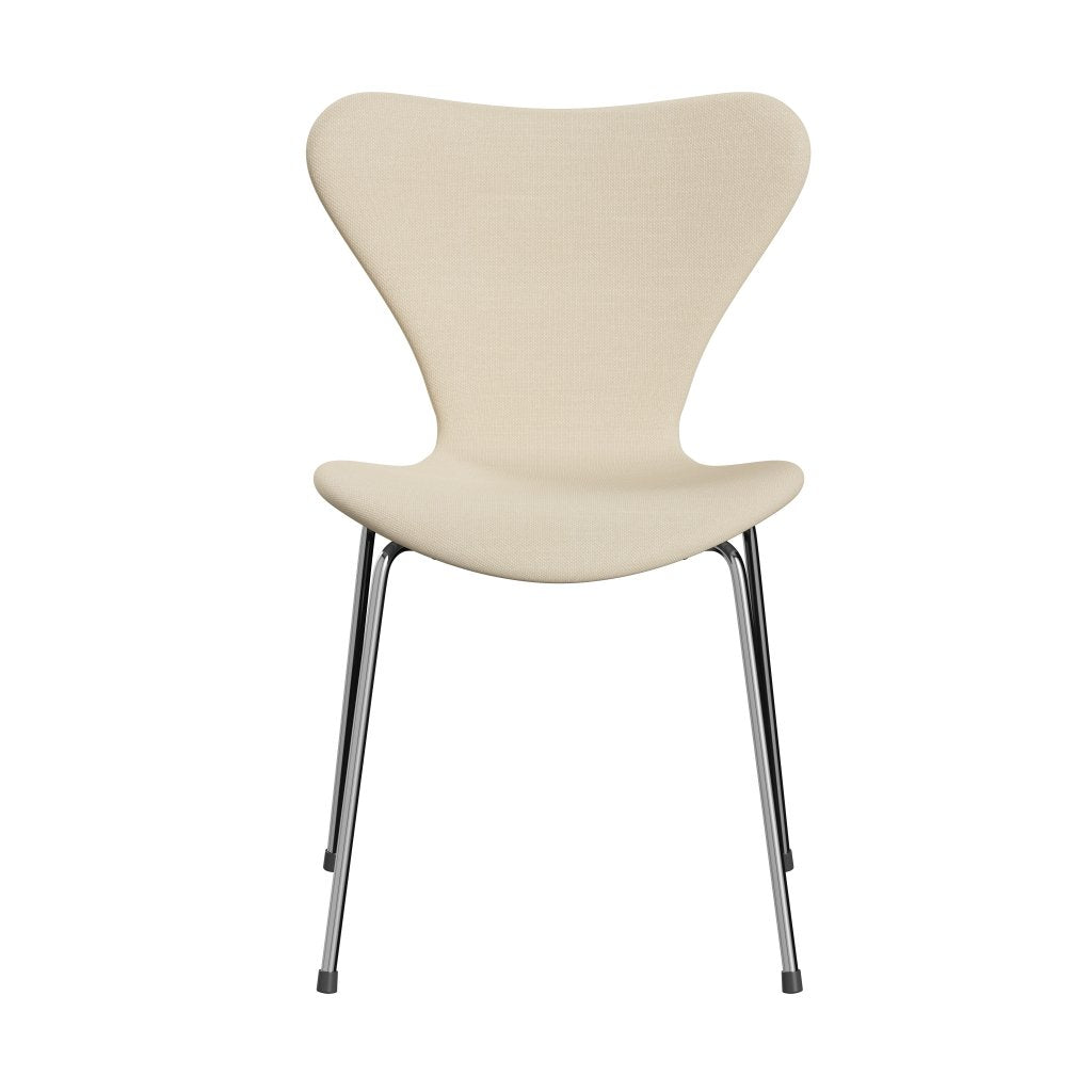 [product_category]-Fritz Hansen 3107 Chair Full Upholstery, Chrome/Steelcut White-Fritz Hansen-3107FU-STI110-CST-FRI-1