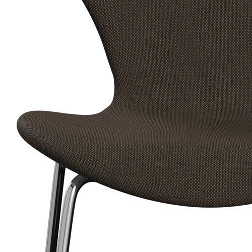 [product_category]-Fritz Hansen 3107 Chair Full Upholstery, Chrome/Sunniva 2 Chocolate/Black-Fritz Hansen-3107FU-SV383-CST-FRI-6