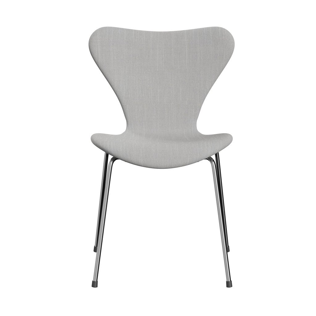 [product_category]-Fritz Hansen 3107 Chair Full Upholstery, Chrome/Sunniva 2 Natural/Light Grey-Fritz Hansen-3107FU-SV713-CST-FRI-1