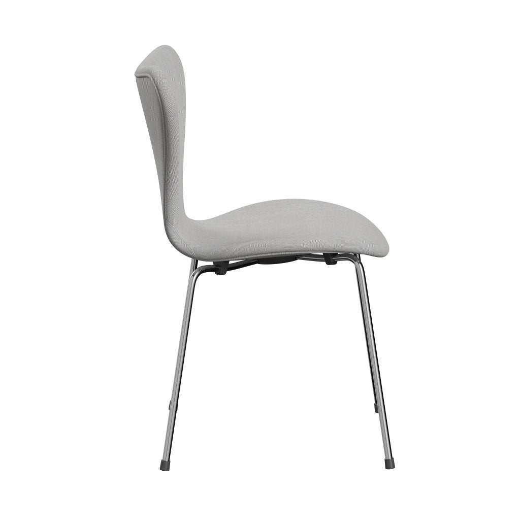 [product_category]-Fritz Hansen 3107 Chair Full Upholstery, Chrome/Sunniva 2 Natural/Light Grey-Fritz Hansen-3107FU-SV713-CST-FRI-3