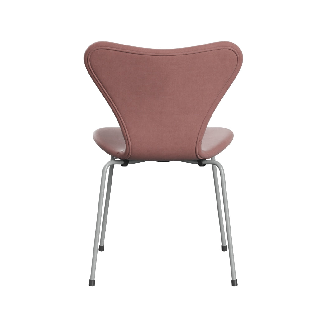 [product_category]-Fritz Hansen 3107 Chair Full Upholstery, Nine Grey/Belfast Velvet Misty Rose-Fritz Hansen-3107FU-BEL593-DRNIGR-FRI-4