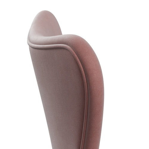 [product_category]-Fritz Hansen 3107 Chair Full Upholstery, Nine Grey/Belfast Velvet Misty Rose-Fritz Hansen-3107FU-BEL593-DRNIGR-FRI-5