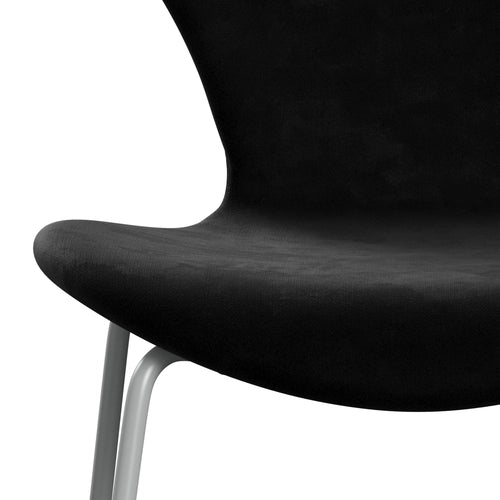 [product_category]-Fritz Hansen 3107 Chair Full Upholstery, Nine Grey/Belfast Velvet Night Black-Fritz Hansen-3107FU-BEL150-DRNIGR-FRI-6