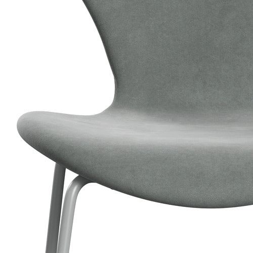 [product_category]-Fritz Hansen 3107 Chair Full Upholstery, Nine Grey/Belfast Velvet Seal Grey-Fritz Hansen-3107FU-BEL139-DRNIGR-FRI-6