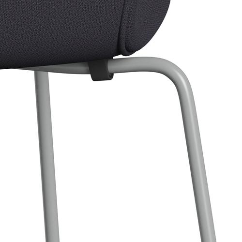 [product_category]-Fritz Hansen 3107 Chair Full Upholstery, Nine Grey/Capture Blue Charcoal-Fritz Hansen-3107FU-CP5201-DRNIGR-FRI-7