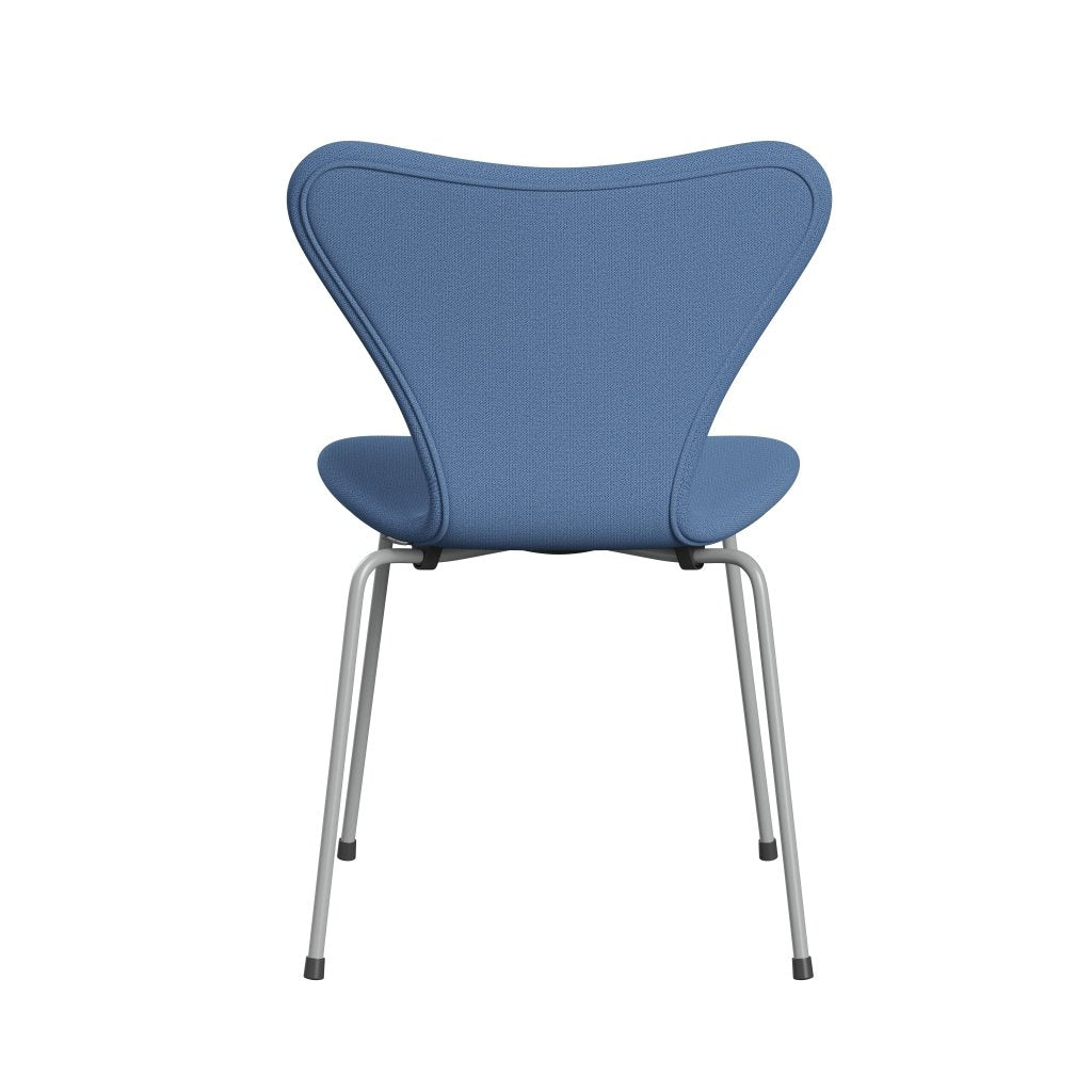 Fritz Hansen 3107 Silla tapicería completa, nueve grises/captura azul instantáneo