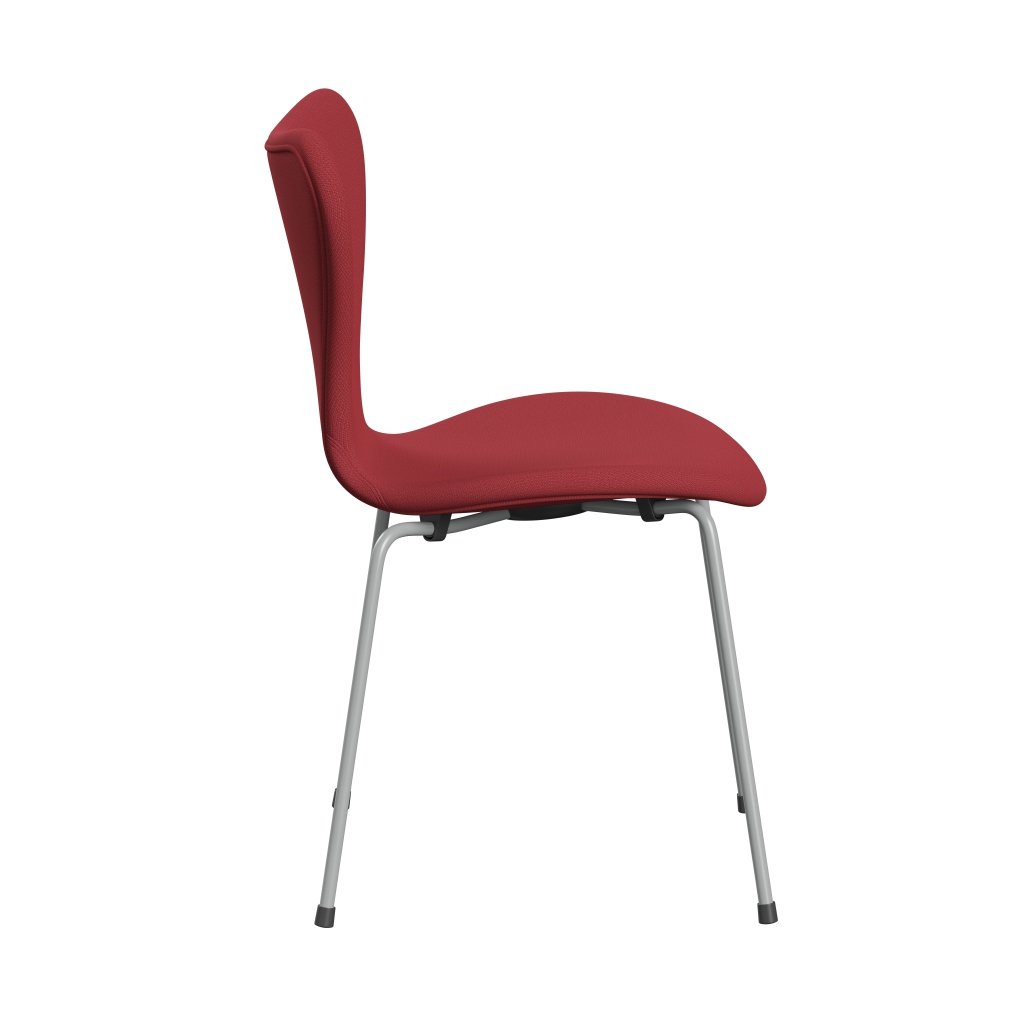 [product_category]-Fritz Hansen 3107 Chair Full Upholstery, Nine Grey/Capture Instant Red-Fritz Hansen-3107FU-CP5401-DRNIGR-FRI-3