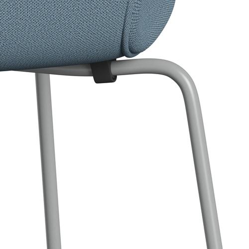 [product_category]-Fritz Hansen 3107 Chair Full Upholstery, Nine Grey/Capture Soft Blue-Fritz Hansen-3107FU-CP5001-DRNIGR-FRI-7