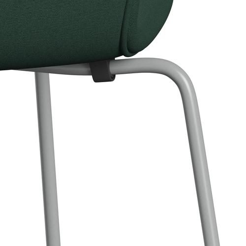 [product_category]-Fritz Hansen 3107 Chair Full Upholstery, Nine Grey/Christianshavn Dark Green Uni-Fritz Hansen-3107FU-CH1160-DRNIGR-FRI-7