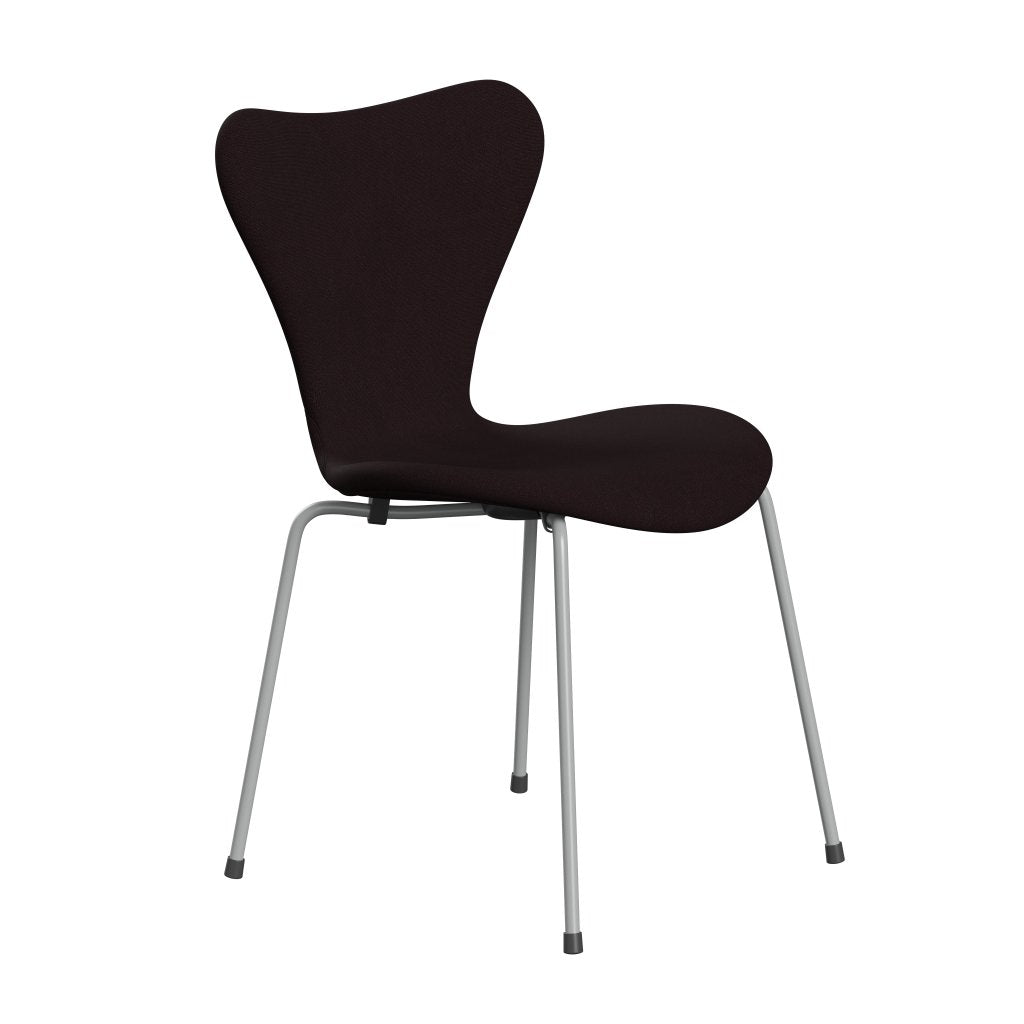 [product_category]-Fritz Hansen 3107 Chair Full Upholstery, Nine Grey/Christianshavn Dark Red Uni-Fritz Hansen-3107FU-CH1142-DRNIGR-FRI-2