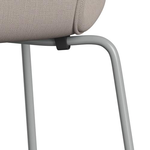 [product_category]-Fritz Hansen 3107 Chair Full Upholstery, Nine Grey/Christianshavn Light Beige-Fritz Hansen-3107FU-CH1120-DRNIGR-FRI-7